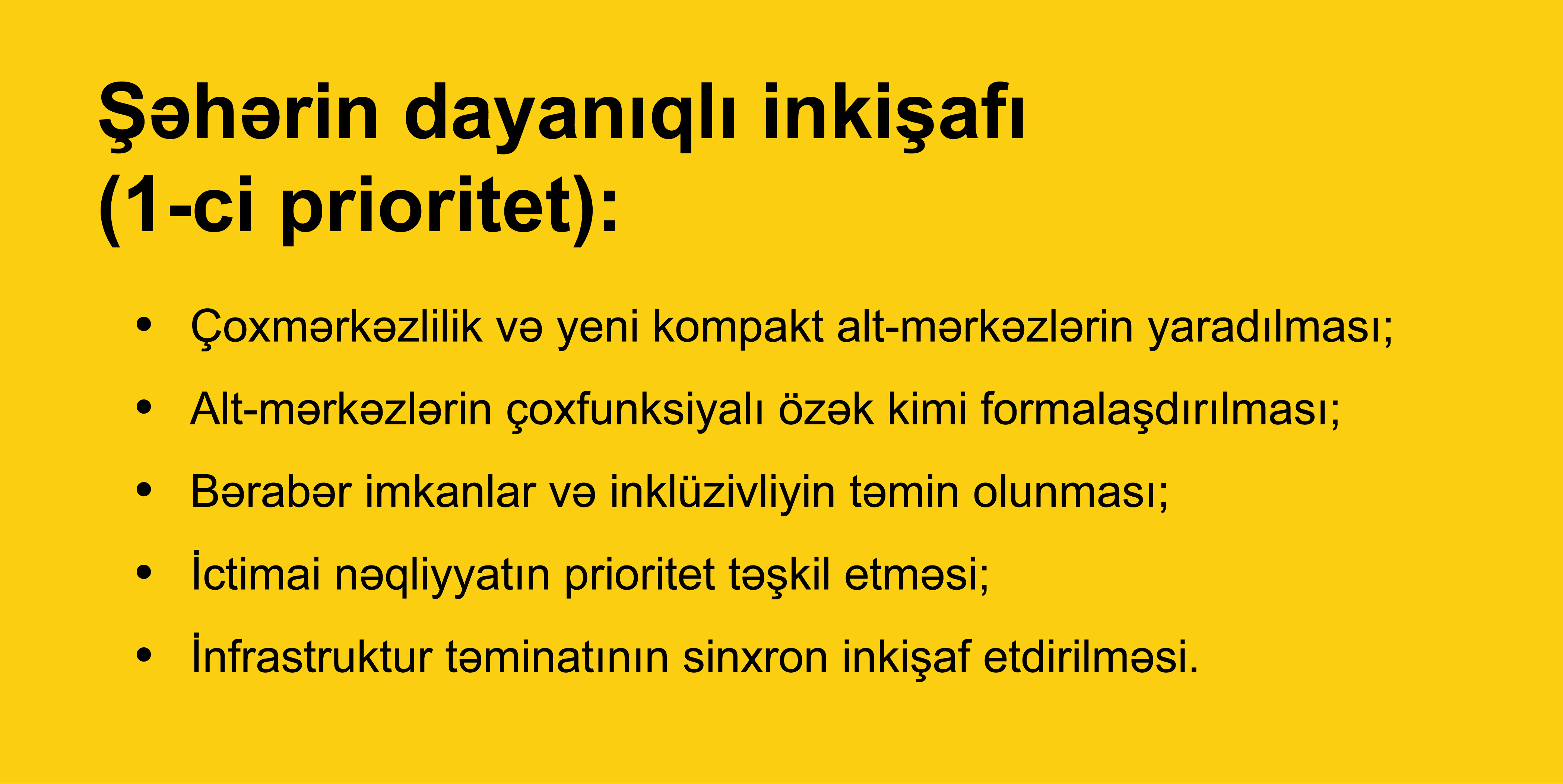 Bakı şəhərinin Baş planı 2040